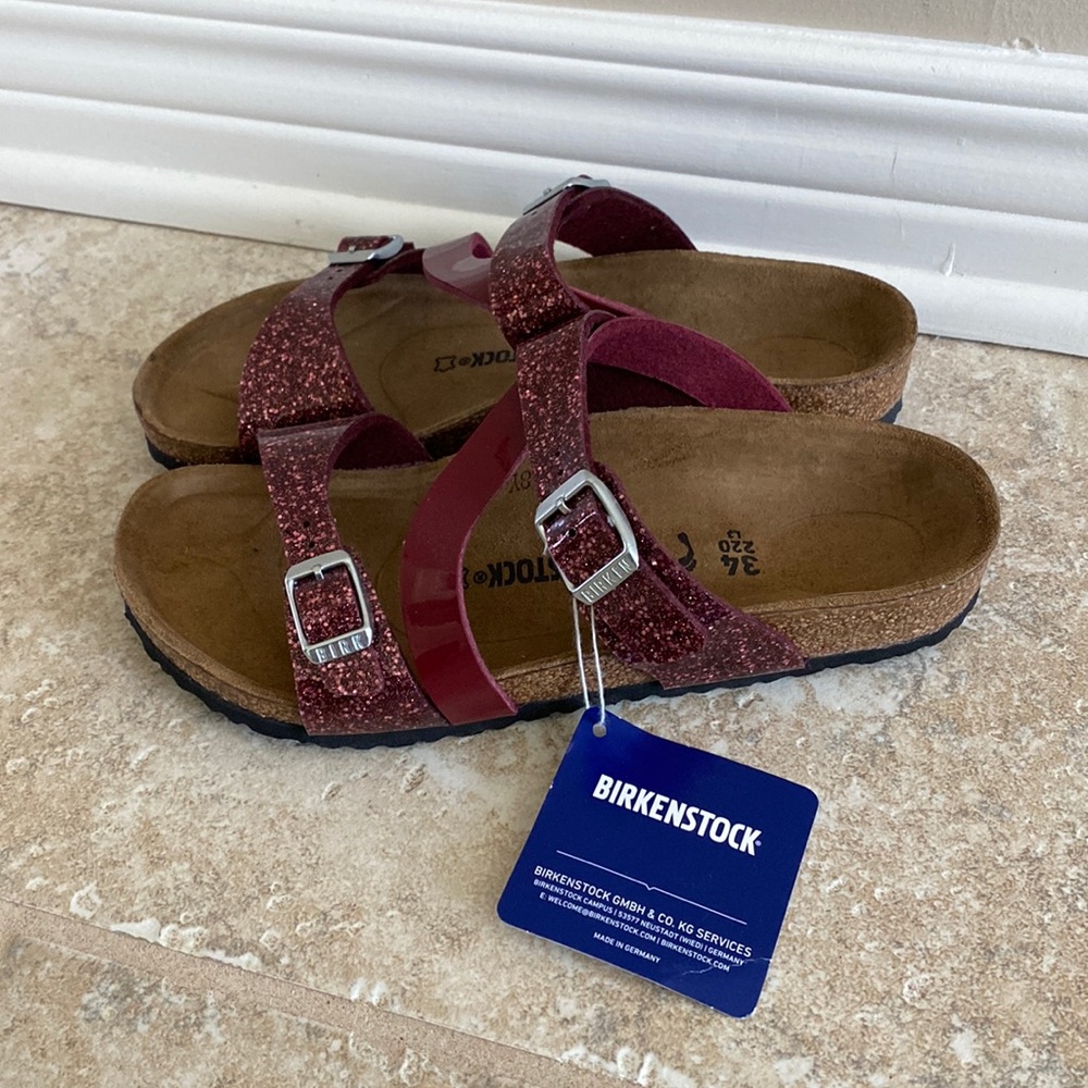 Birkenstock Kids Salina Sandal Cosmic Sparkle Mix Port Size 34 EU/3-3.5 Big Kid